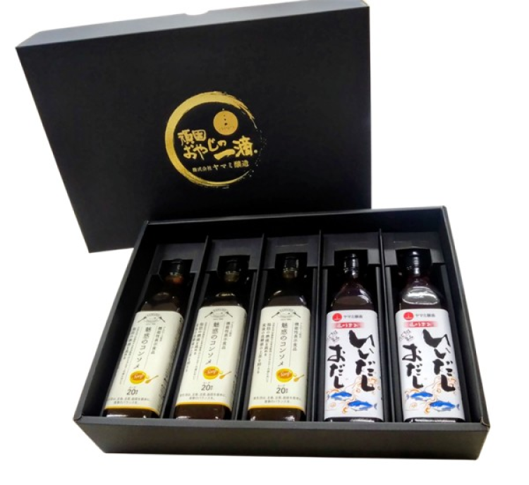 機能性表示食品　魅惑のコンソメ３本、いいだしおだし２本セット